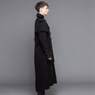 DEVIL FASHION Men's Steampunk Military Style Long Coat