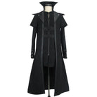 DEVIL FASHION Men's Steampunk Military Style Long Coat