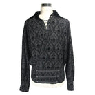 Camisa gótica con estampado propio con cordones y ojales DEVIL FASHION para hombre