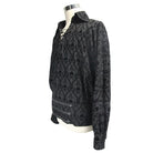 Camisa gótica con estampado propio con cordones y ojales DEVIL FASHION para hombre