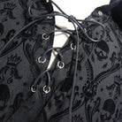 Camisa gótica con estampado propio con cordones y ojales DEVIL FASHION para hombre