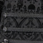 Camisa gótica con estampado propio con cordones y ojales DEVIL FASHION para hombre