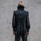 Camisa de cola larga estilo vintage para hombre con volantes DEVIL FASHION