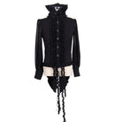 Camisa de cola larga estilo vintage para hombre con volantes DEVIL FASHION