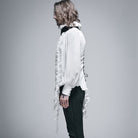 Camisa de cola larga estilo vintage para hombre con volantes DEVIL FASHION