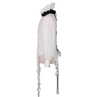 Camisa de cola larga estilo vintage para hombre con volantes DEVIL FASHION