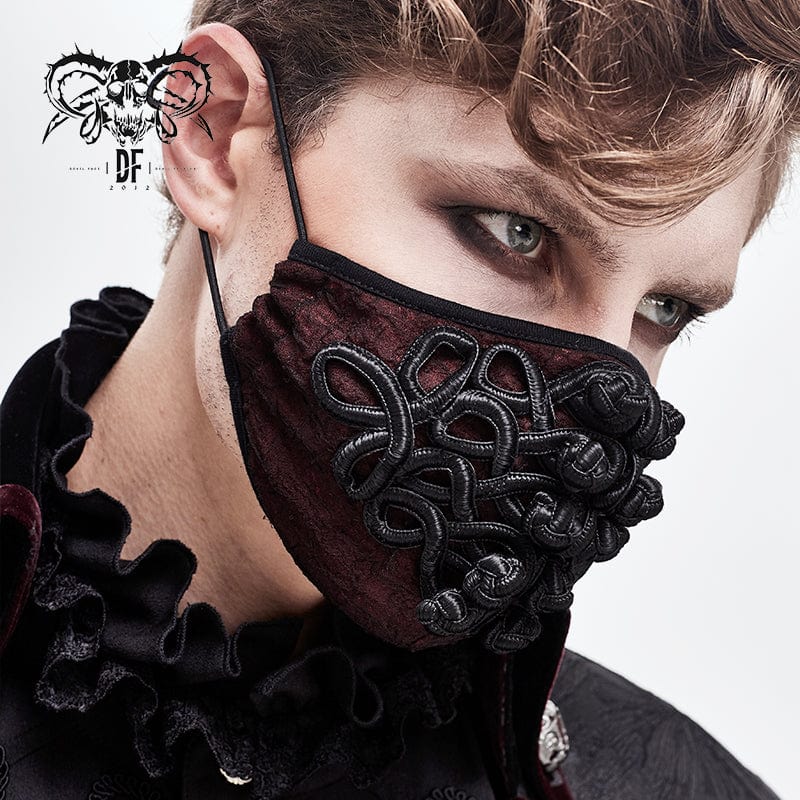 DEVIL FASHION Unisex Gothic Jacquard Mask