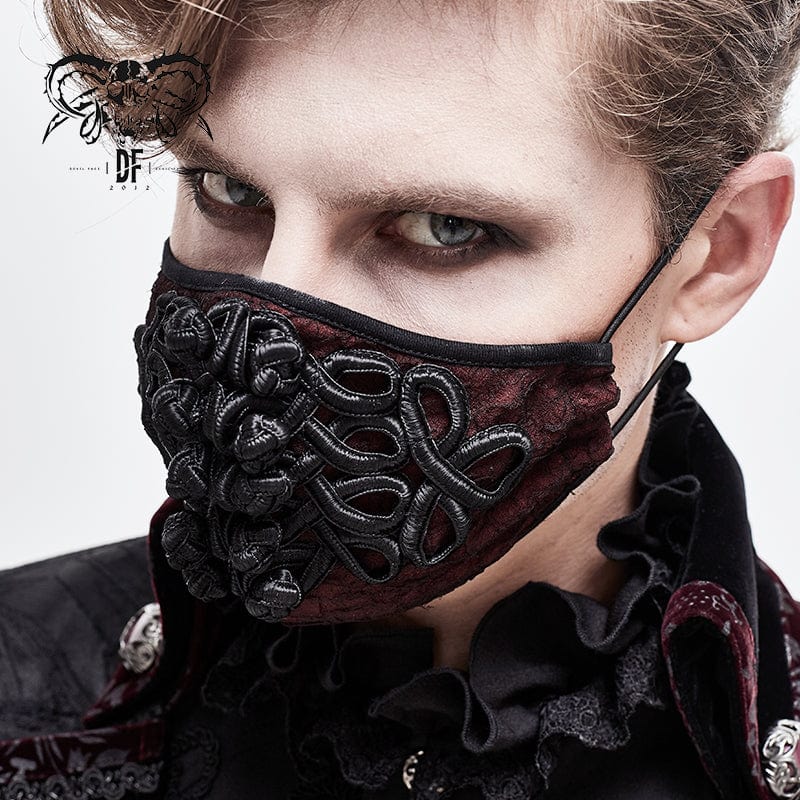 DEVIL FASHION Unisex Gothic Jacquard Mask