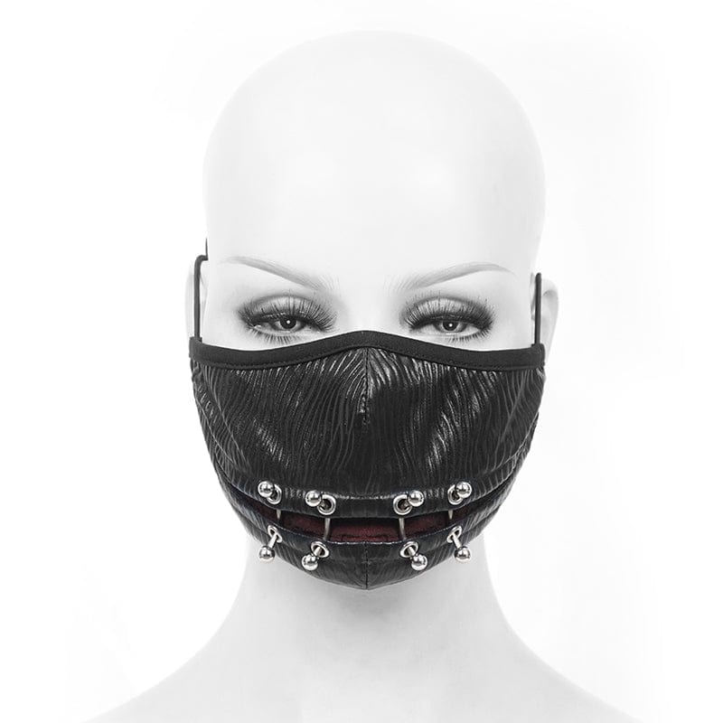 DEVIL FASHION Unisex Gothic Rivets Mask