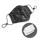 Máscaras plegables lisas góticas unisex con inserto de filtro desechable Juego de dos