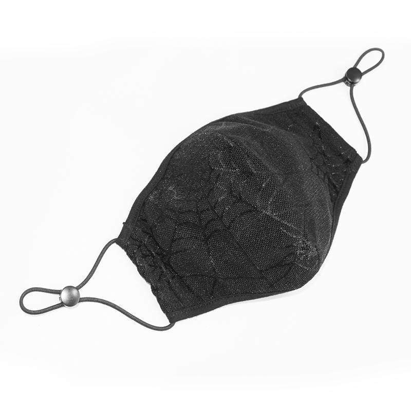 Unisex Gothic Spider Web Masks With Disposable Filter Insert Set of tw ...