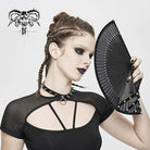 Unisex Punk Rivets Tassel Artistic Fan