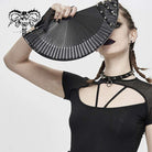 Unisex Punk Rivets Tassel Artistic Fan