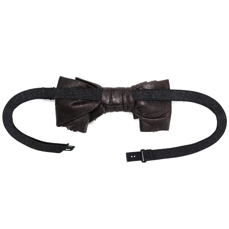 Unisex Vintage Chains Multi-layered Bow Tie