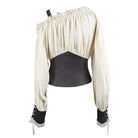 DEVIL FASHION Women's Denim Laced Punk Shirt