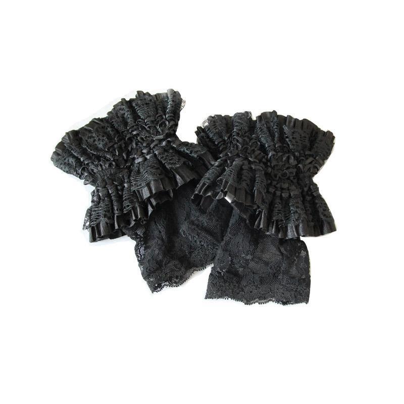 Women's Goth Lace Fingerless Gloves