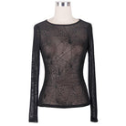 Women's Goth Mesh Spider Web Top