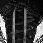 Women's Goth Sheer Lace Puff Sleeved Tops