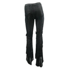 DEVIL FASHION Women's Goth Trousers With Long slits