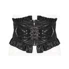 DEVIL FASHION Damen Gothic Perlen Rüschengürtel