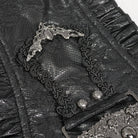 DEVIL FASHION Damen Gothic Perlen Rüschengürtel