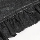 DEVIL FASHION Damen Gothic Perlen Rüschengürtel