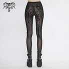 Women's Gothic Black Sexy Net Lace Leggings