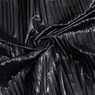 Women's Gothic Black Shimmer Long Ruffle Sleeved Shirts