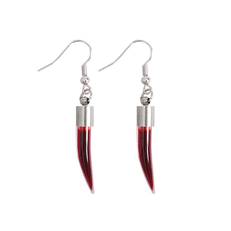 DEVIL FASHION Women's Gothic Blood Earrings