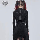 Gothic Bone Printed Strappy Zipper Cape für Damen