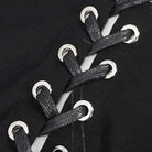 Gothic Bone Printed Strappy Zipper Cape für Damen