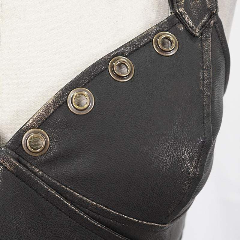 Women's Gothic Copper Hardware Detailing Bustiers