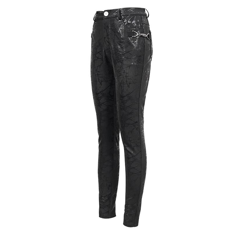 Women's Gothic Dendritic Pattern Slim Fitted Pants