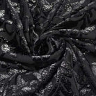 Women's Gothic Flare Sleeve Off Shoulder Black Crop Top