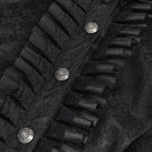 DEVIL FASHION Damen Gothic Spitzenhemd mit ausgestellten Ärmeln