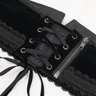 DEVIL FASHION Women's Gothic Floral Embroidered Beaded Belt
