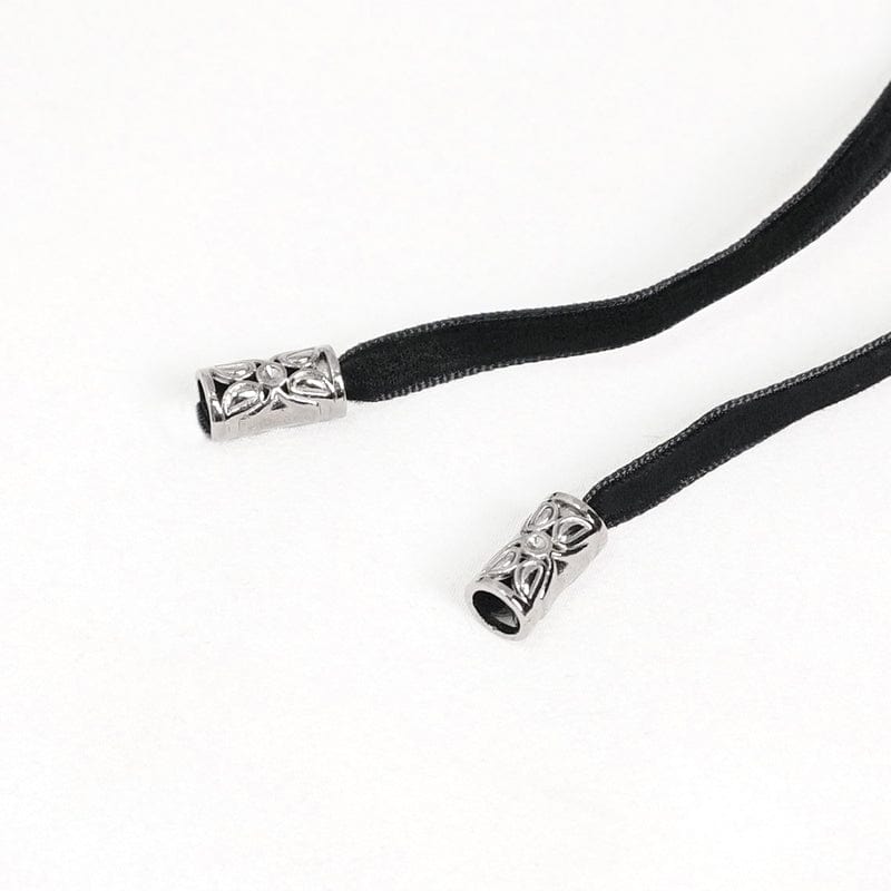 DEVIL FASHION Women's Gothic Floral Embroidered Beaded Belt