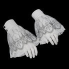 DEVIL FASHION Women's Gothic Floral Embroidered Gloves