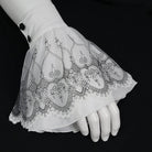 DEVIL FASHION Women's Gothic Floral Embroidered Gloves