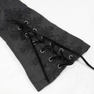 Women's Gothic Floral Jacquard Black Swallow-tailed Coat