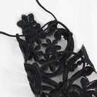 DEVIL FASHION Women's Gothic Floral Sheer Gloves