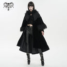 DEVIL FASHION Women's Gothic Fluffy Splice Embossed Cloak