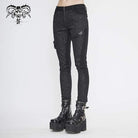 Women's Gothic Front Zip Straight-leg Pants