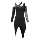 Women's Gothic Irregular Cutout Mesh Splice Dress