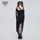 Women's Gothic Irregular Cutout Mesh Splice Dress