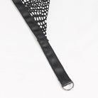 DEVIL FASHION Damen Gothic Unregelmäßiger Netzrock mit Kette