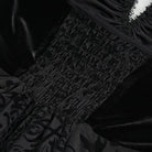 DEVIL FASHION Women's Gothic Irregular Mesh Splice Velvet Slip Dress