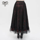 DEVIL FASHION Women's Gothic Lace Layered Draped Skirt