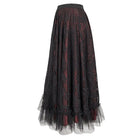 DEVIL FASHION Women's Gothic Lace Layered Draped Skirt