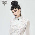Women's Gothic Lace Multilayer White Neckwear